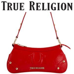True Religion Horseshoe Shoulder Bag- Red